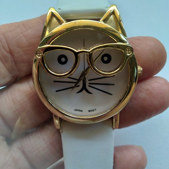 Cat with Glasses watch - Picture 4 of 6